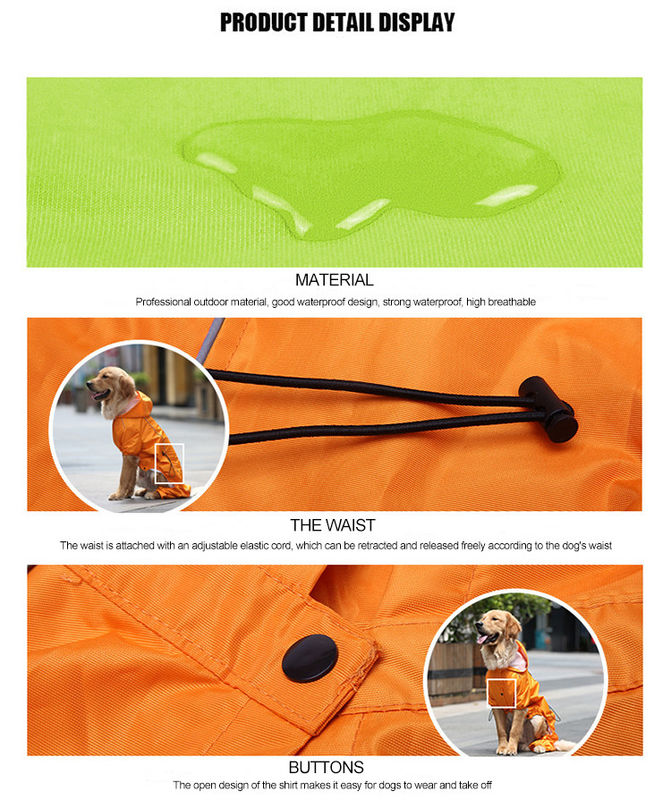 Hunderegen-Klage des Winter-warme Breathable reflektierende gelber Hunderegenmantel-S-XXL