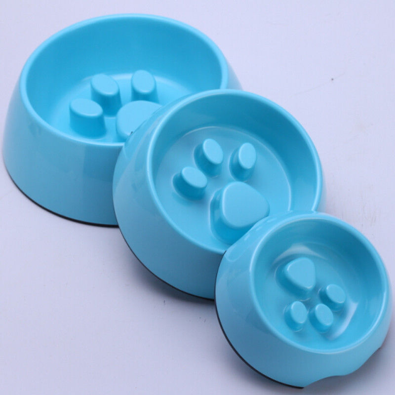 Gleiten Sie nicht Welpen-Schüssel Zufuhr des langsamen Spritzen-Wasser-Haustieres Essenscat bowl prevent cat food langsame