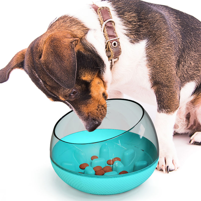 Haustier-prüfen langsamer Hundefutter-Trainings-Schüssel-Fleck langsame Essenhundeschüssel 19*19*13.5cm