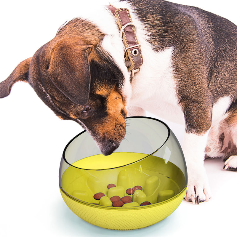Haustier-prüfen langsamer Hundefutter-Trainings-Schüssel-Fleck langsame Essenhundeschüssel 19*19*13.5cm