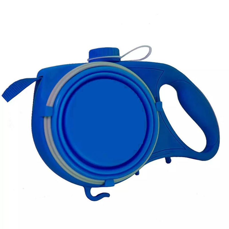 5 IN 1 Nylonhundeleinen-tragbarer Hundewasser-Flasche mit zusammenklappbarer Schüssel-Hundeheck-Taschen-Zufuhr