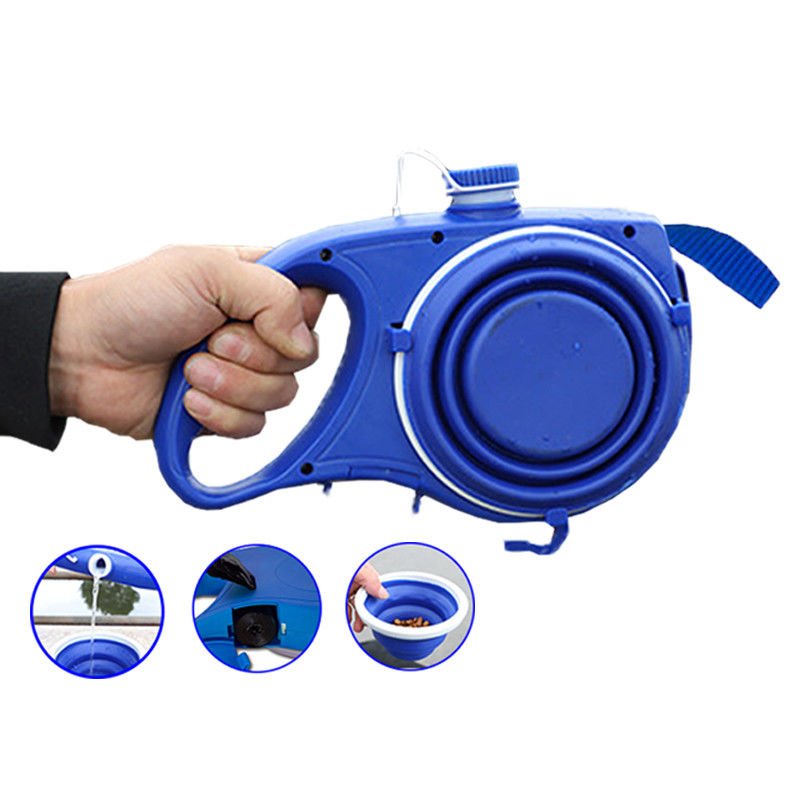 Seil-Hundeleinen-Wasser-Flasche mit faltbarer Schalen Muti-Funktion 5 in 1