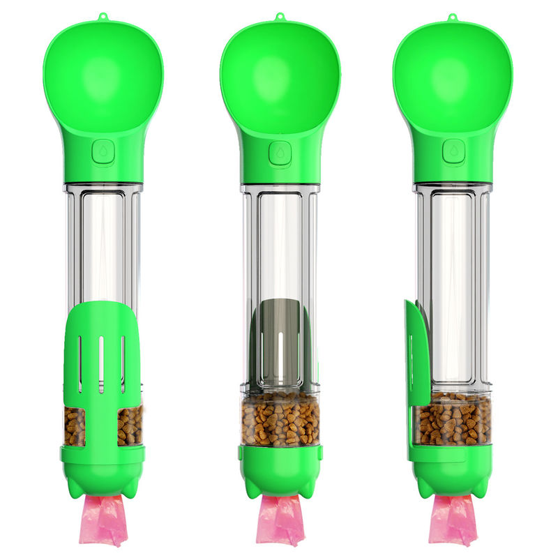 Mutifunctional 4 in 1 tragbarer Welpen-Wasser-Flasche 300ML für das Gehen und Reise