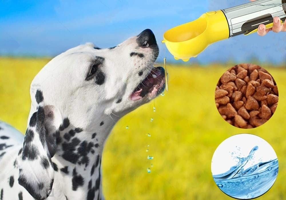 Mutifunctional 4 in 1 tragbarer Welpen-Wasser-Flasche 300ML für das Gehen und Reise
