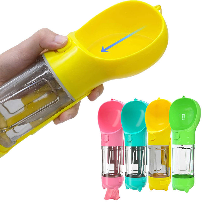 Tragbare Reise-Wasser-Flaschen-Becherspender-Haustier-Tränke der Hund500ml