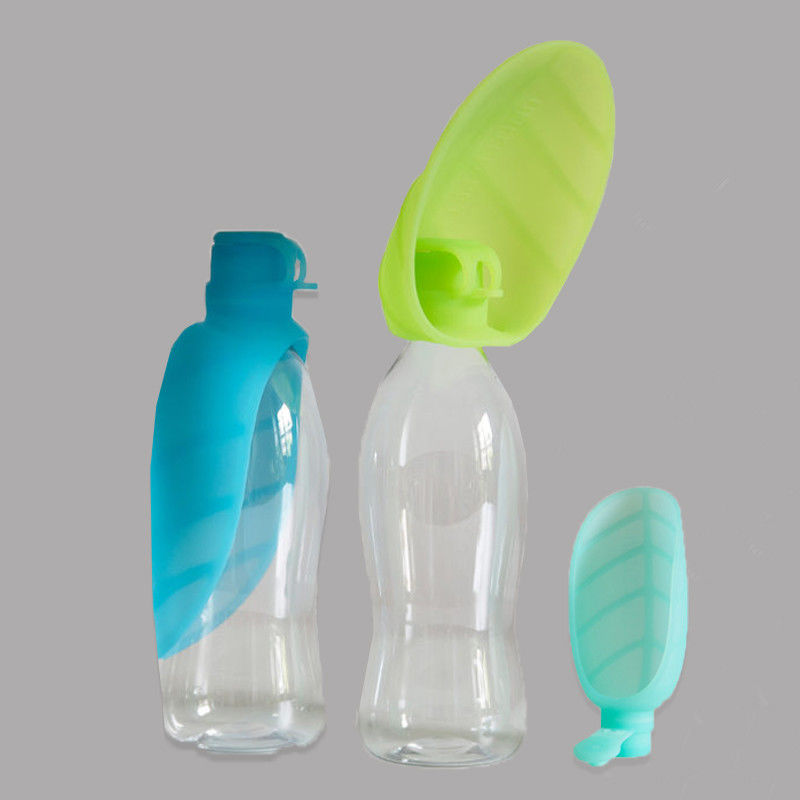 Faltbare Wasser-Flasche BSCI 20oz für Hunde mit Silikon-Schüssel-leichten Schlägen