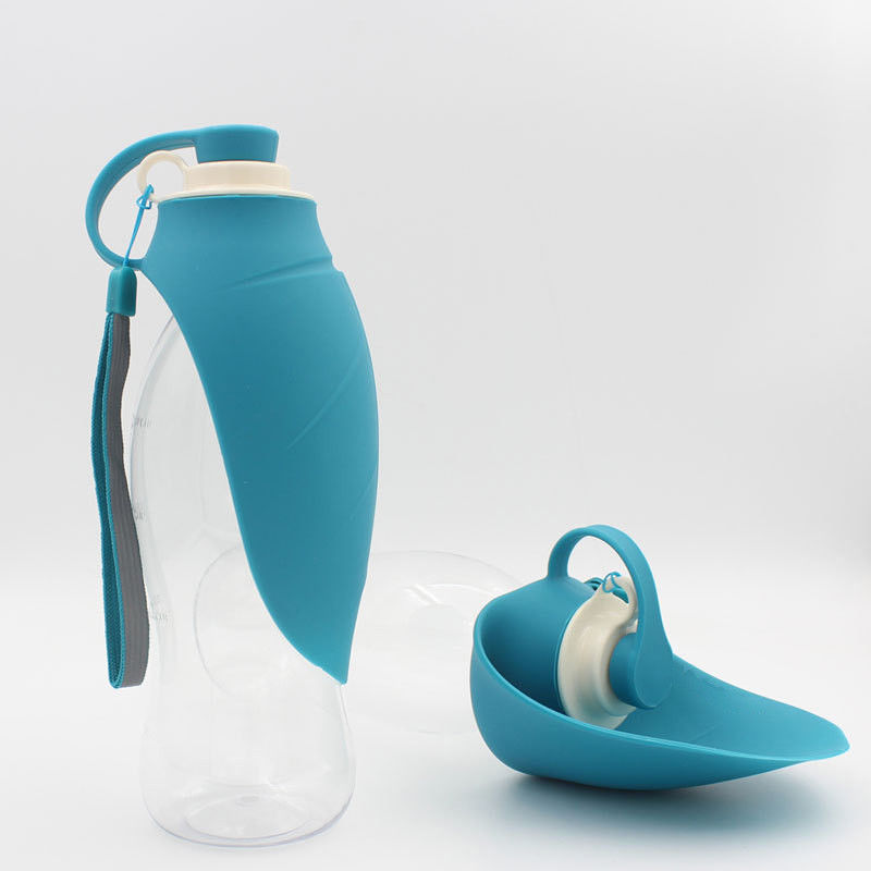 Schoßhund-Reise-Wasser-Schüssel-Flasche der Blatt-Form-tragbare Schoßhund-Wasser-Flaschen-20Oz