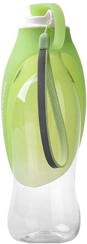 Hallupets-Silikon-Hundewasser-Flaschen-Leck prüfen tragbare 2 in 1 Hundeflasche