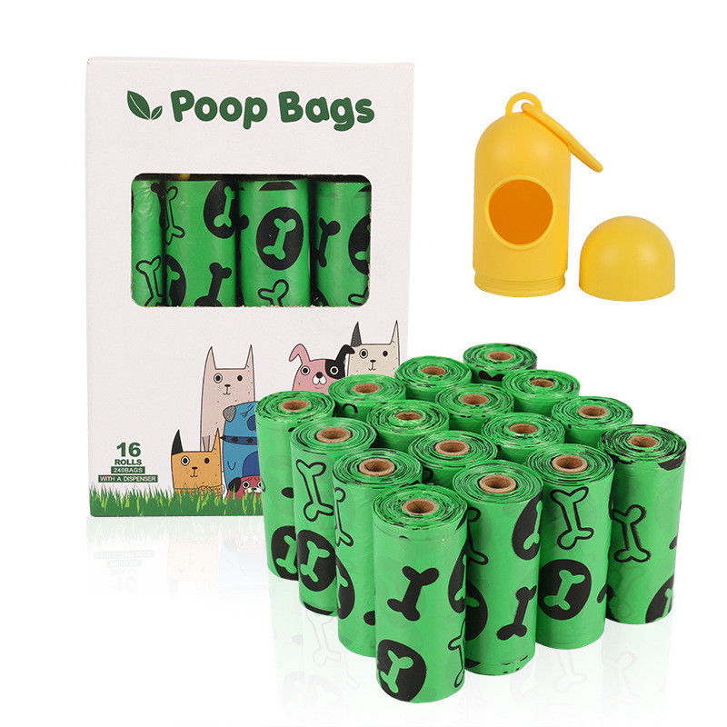 Sackt biologisch abbaubares Heck des Hund100 16 Rolls BSCI mit Zufuhr-Erdbewerteten Hundeheck-Taschen ein
