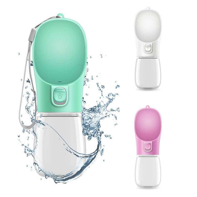 Reise-Getränk-Carre Cup Leak Proof Dog-Schüssel-Wasser-Flasche für BPA im Freien freies 350ML
