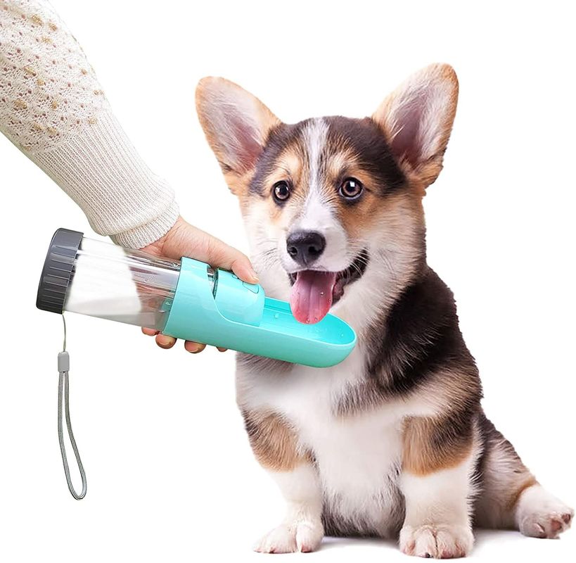 Zusammenklappbare tragbare Schoßhund-Wasser-Flasche für Gehen das im Freien