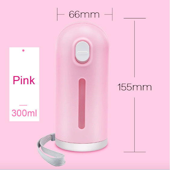 Rosa faltbare Hunde-Wasser-Flaschen-Zufuhr-kleiner Hunde-Mini Portable-Haustier Kessel