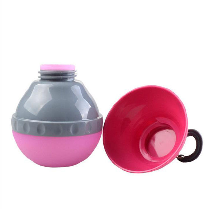 ABS und Silikon-Hundewasser-Flasche faltbar und tragbar für Nahrung und Wasser