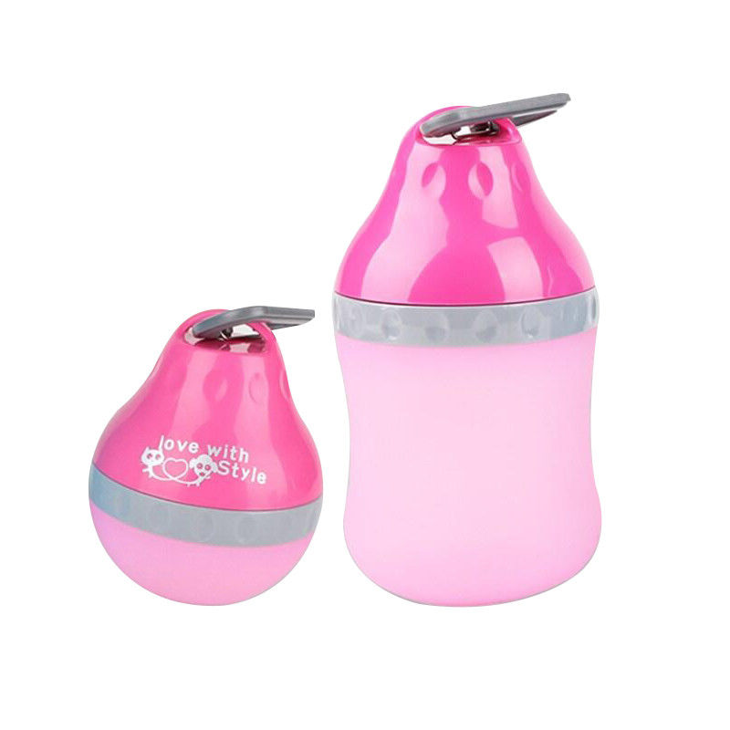 Abnehmbare Silikon-Hundewasser-Flasche und Schüssel im Freien 400 ml-Haustier-Trinkflasche
