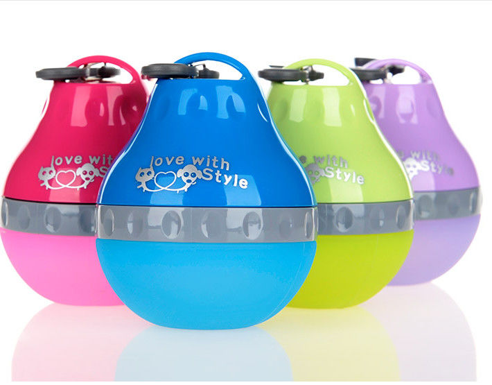 Nahrungsmittelsilikon-Hundewasser-Flasche 7 Unze 14 Unze-Liebes-Art für kleine Haustiere