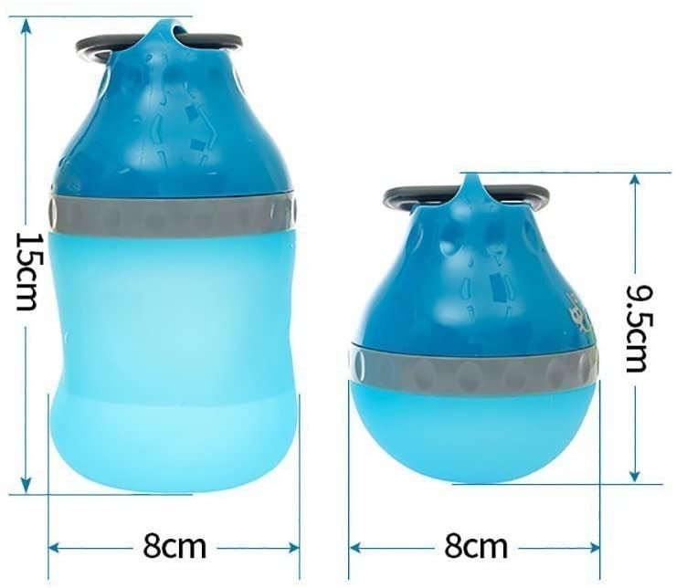 Nahrungsmittelsilikon-Hundewasser-Flasche 7 Unze 14 Unze-Liebes-Art für kleine Haustiere