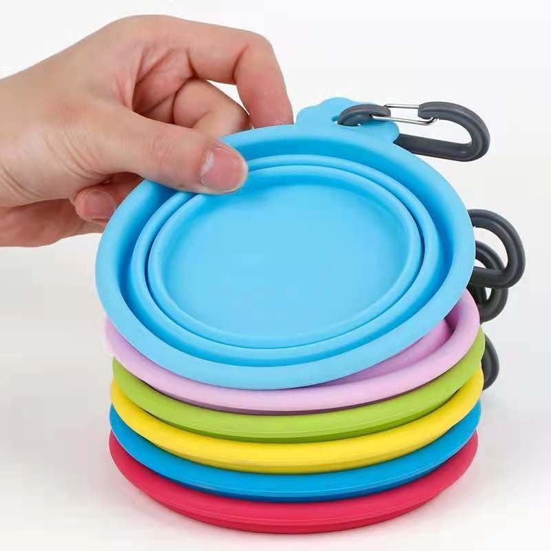 Silikon-Hundewasser-Schüssel-Cat Food Water Custom Dog-Schüssel Hallupets zusammenklappbare