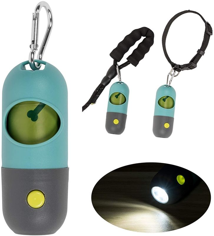 Pille formen LED-Taschenlampen-Haustier-Heck-Hundeabfall-Taschen-Halter-Zufuhr