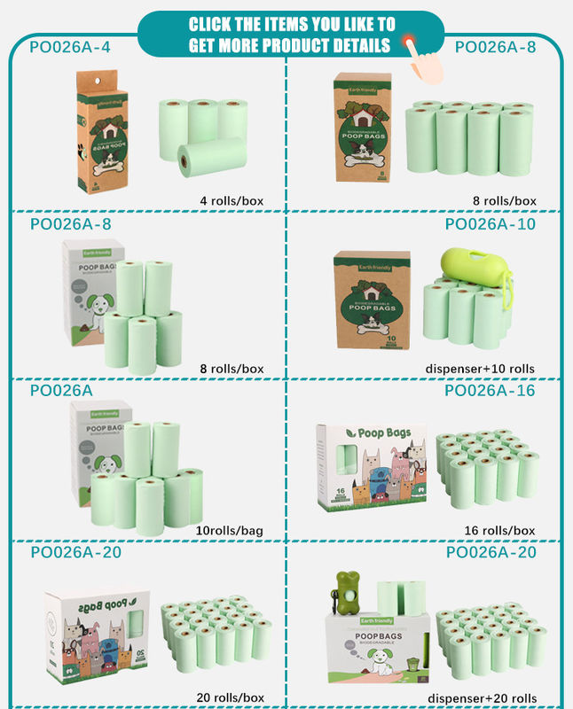 Cat Dog Poop Bag Dispenser 100% biologisch abbaubar