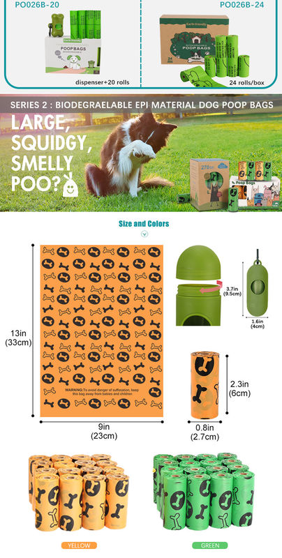 Cat Dog Poop Bag Dispenser 100% biologisch abbaubar