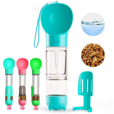 4 in 1 Wasser-Flasche des Hund300ml mit Nahrungsmittelwasser-Speicher-faltbarer Hundewasser-Flasche